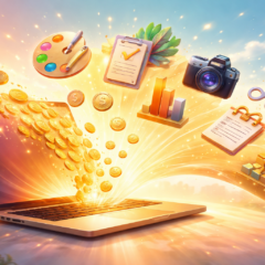 Side Hustle Dreams in Gold