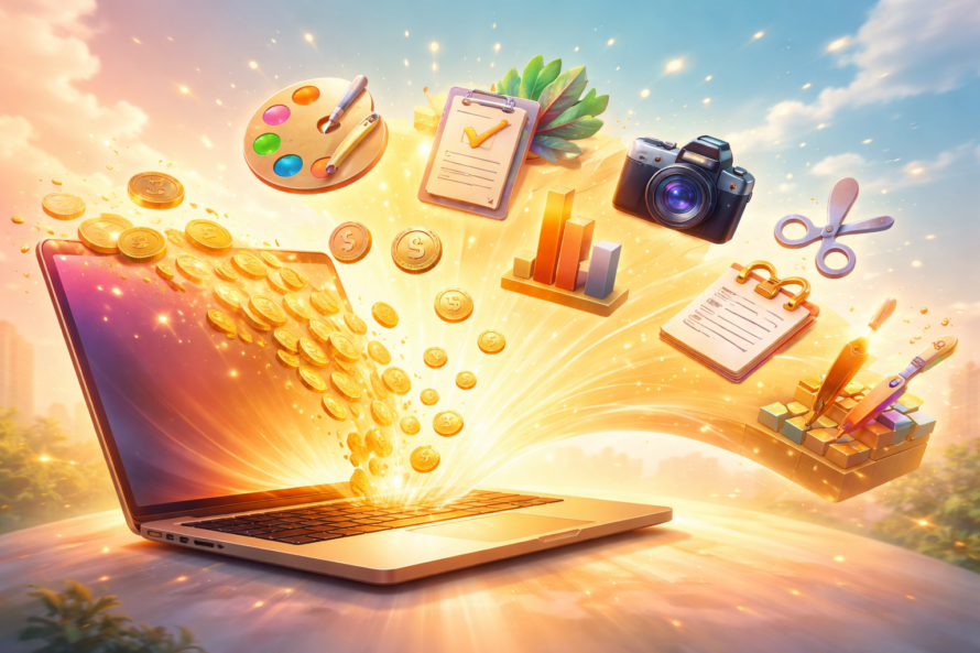 Side Hustle Dreams in Gold