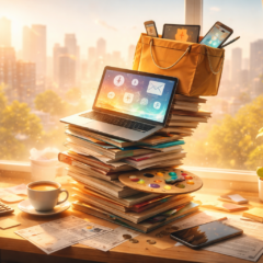 Working through the morning sun