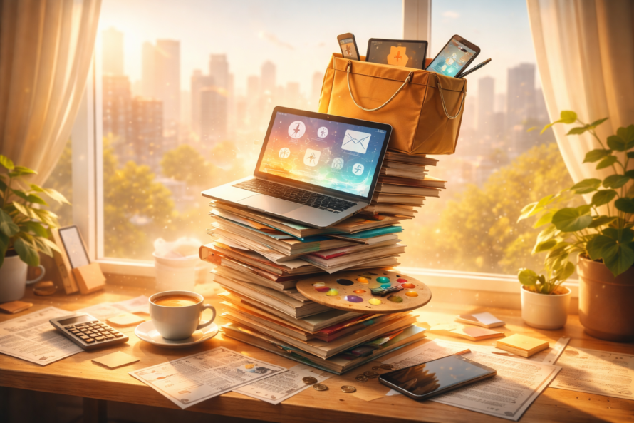 Working through the morning sun